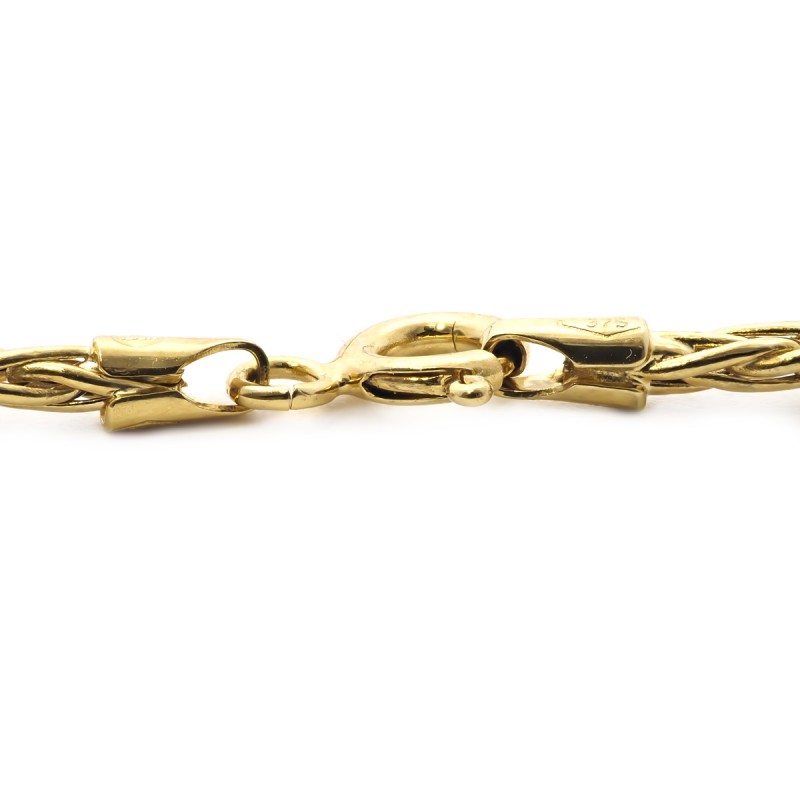 Bracelet Carador or 375/000 maille palmier 2mm