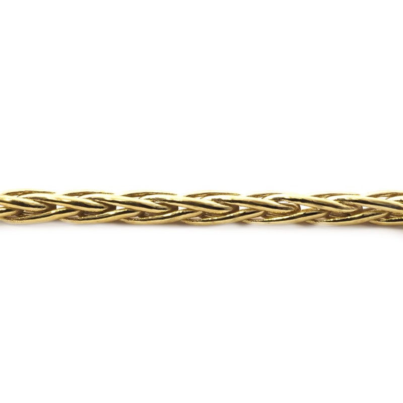 Bracelet Carador or 375/000 maille palmier 2mm