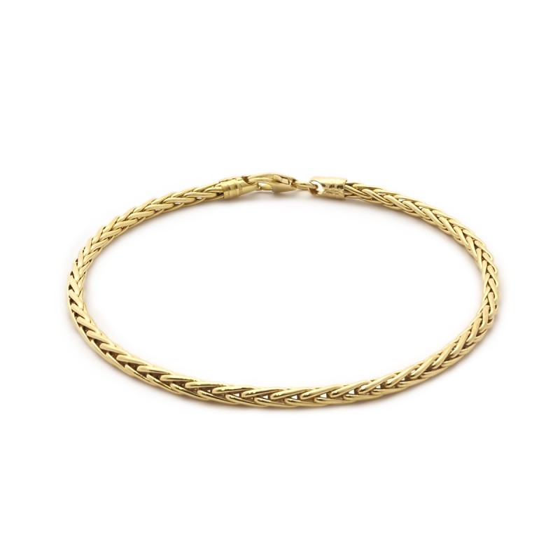 Bracelet Carador or 375/000 maille palmier