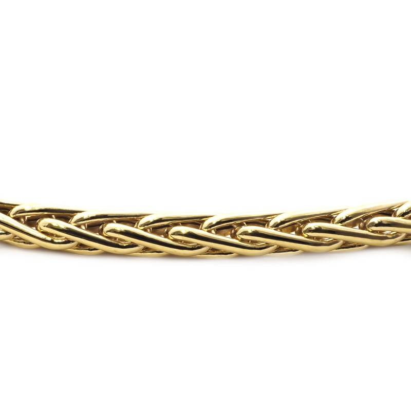 Bracelet Carador or 375/000 maille palmier