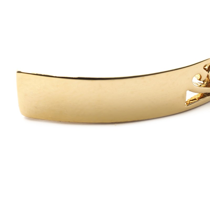 Bracelet JONC ouvert en plaque or forme arabesque CARADOR