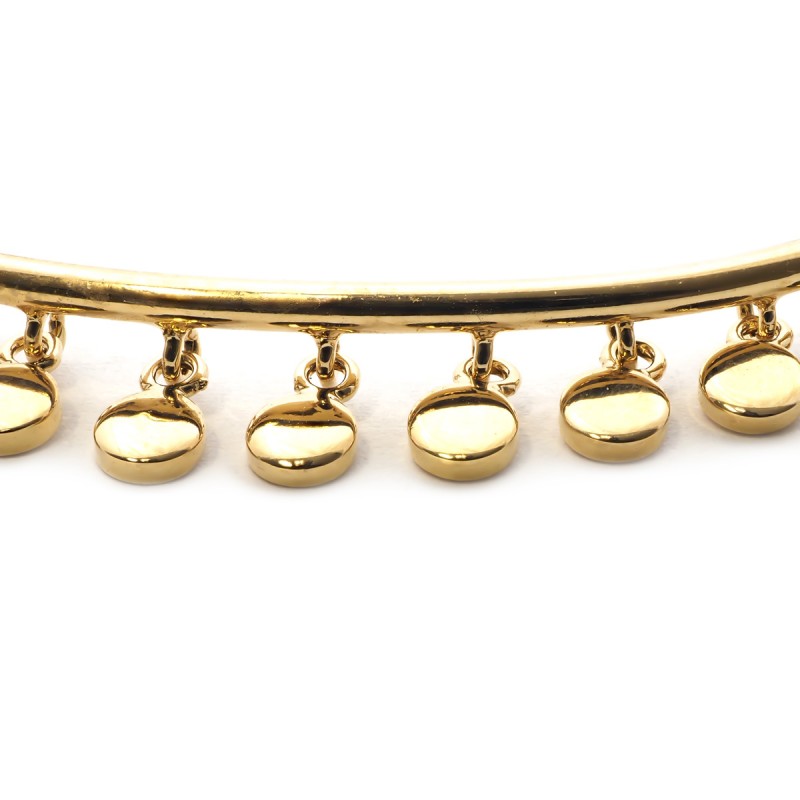 Jonc Carador breloques pastilles en plaqué or 