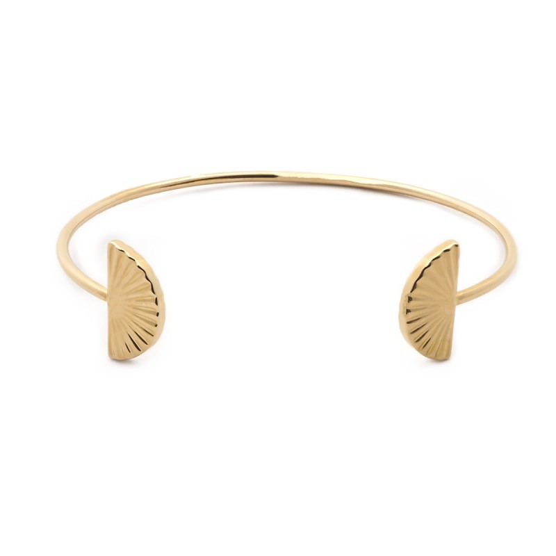 Jonc Carador éventails en plaqué or