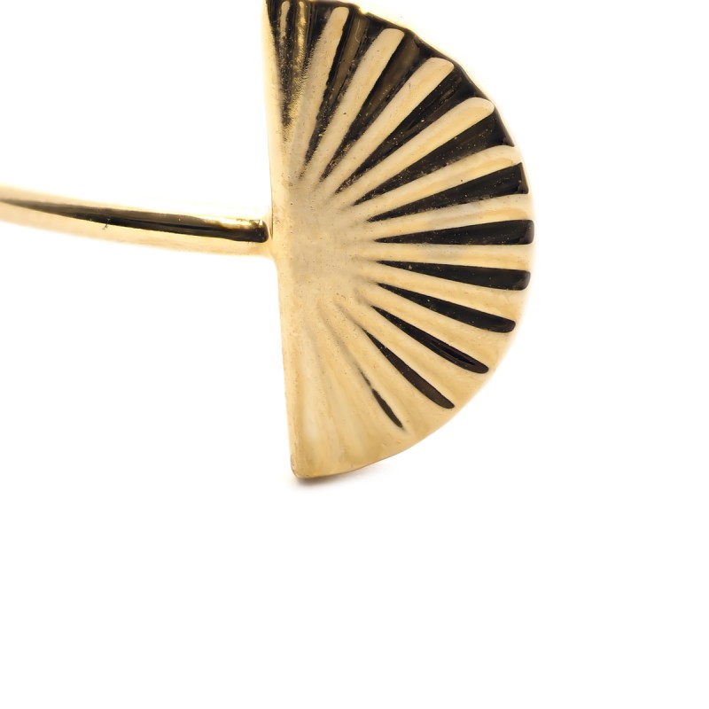 Jonc Carador éventails en plaqué or