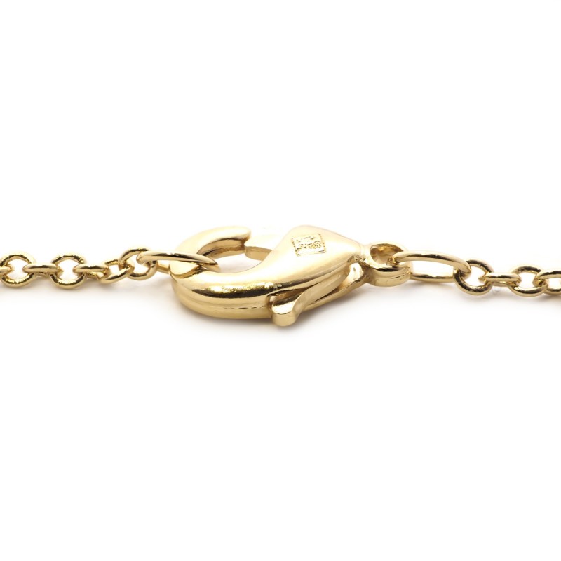 Bracelet souple Carador cercles enlacés en plaqué or et oxydes de zirconium