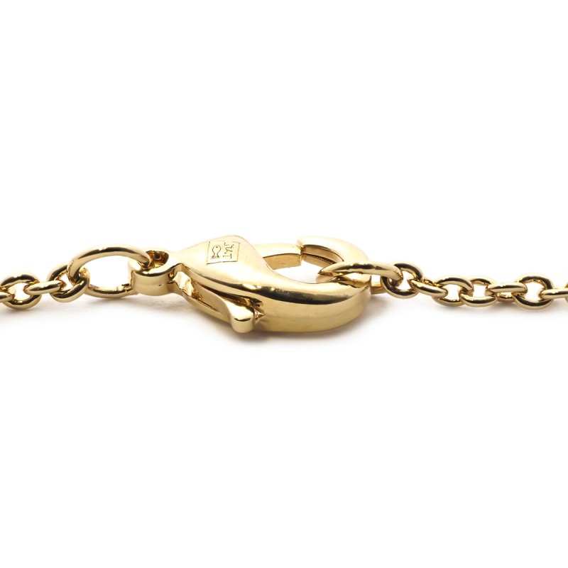 Bracelet souple Carador pastille avec étoile en plaqué or et oxydes de zirconium