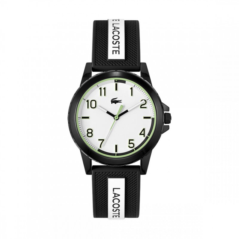 Montre enfant TEEN RIDER BRACELET SILICONE NOIR ET BLANC