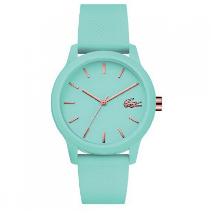 Montre  femme Lacoste bracelet silicone bleu