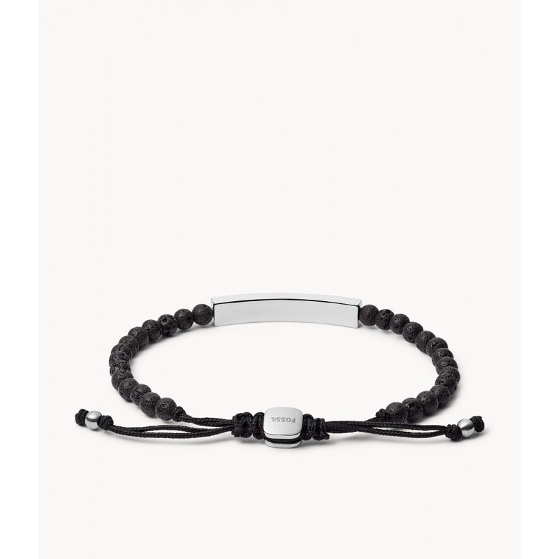 Bracelet homme Fossil pierres de lave