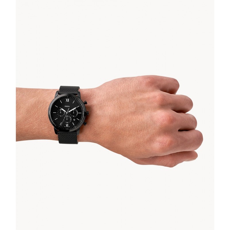 Montre Homme Fossil Neutra Chronographe acier noir