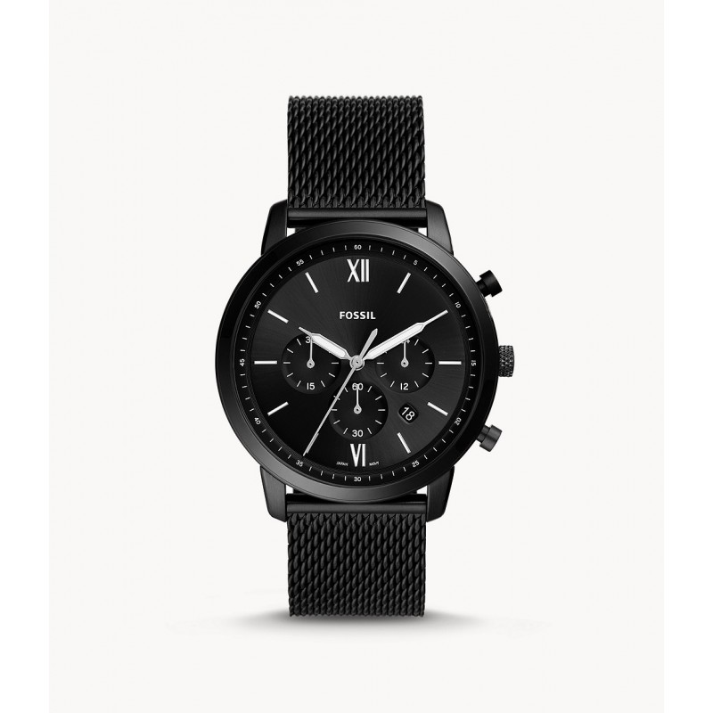 Montre Homme Fossil Neutra Chronographe acier noir