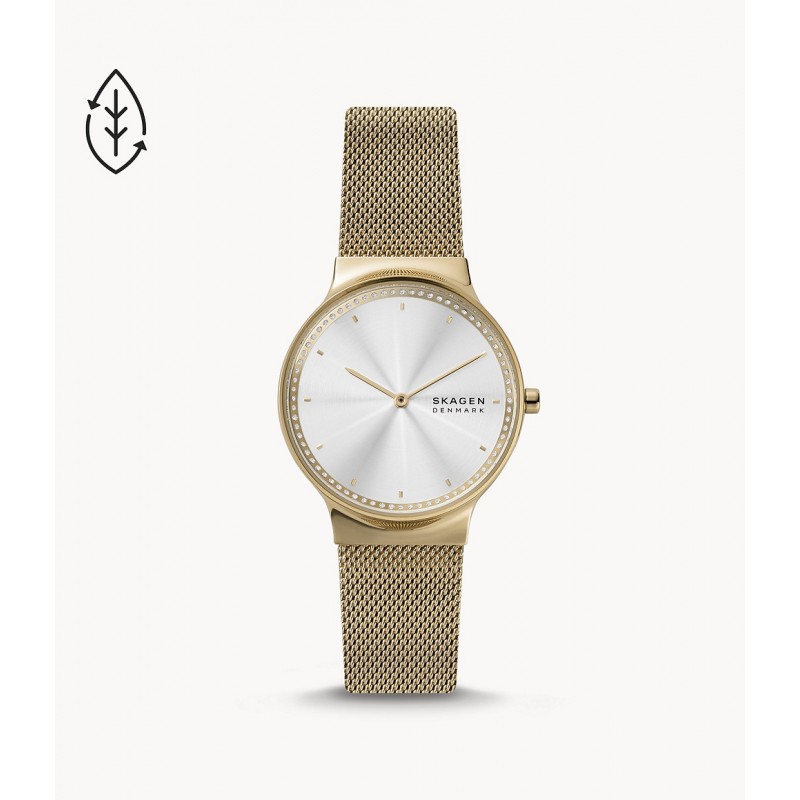 Coffret Montre et bracelet Femme Skagen Freja dorée