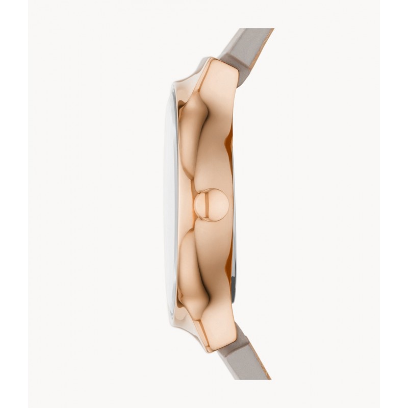 Montre Femme Fréja Skagen en Cuir couleur sable