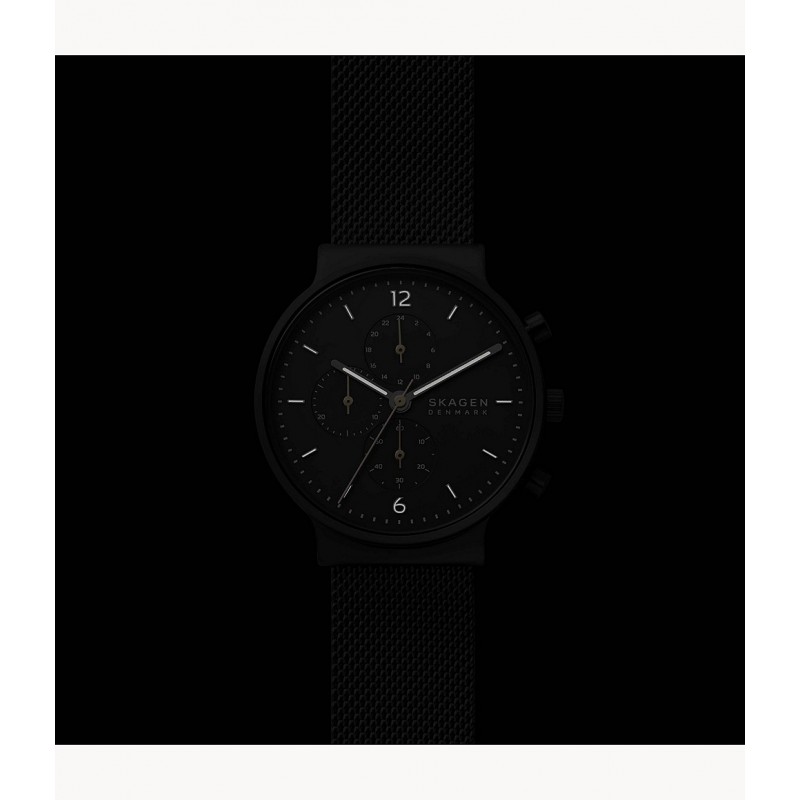 Montre Homme Skagen Ancher  acier noir