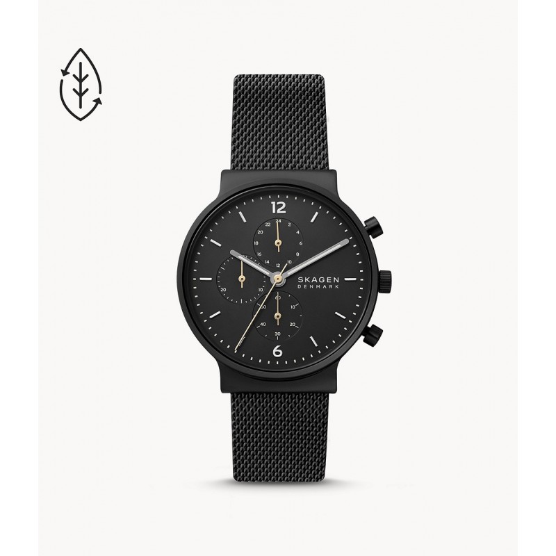 Montre Homme Skagen Ancher  acier noir