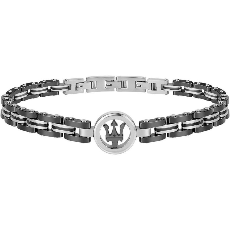 Bracelet Homme Maserati acier et céramique grise