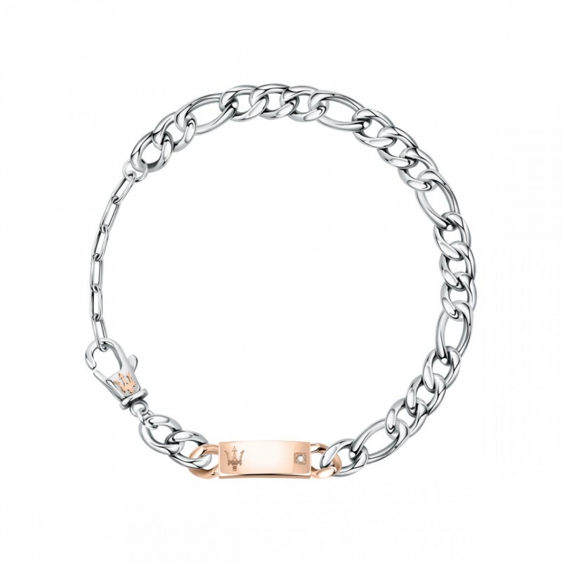 Bracelet Gourmette Homme Maserati acier