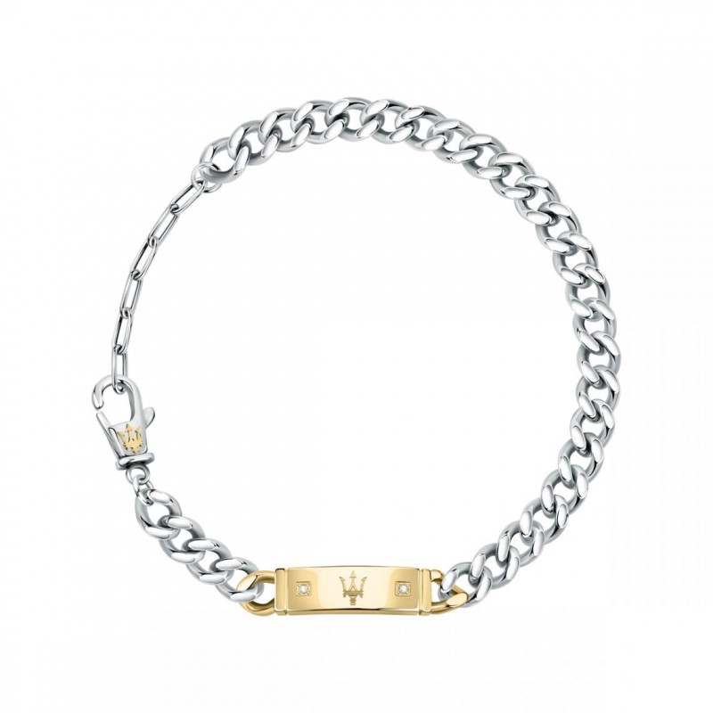 Bracelet Gourmette Homme Maserati acier