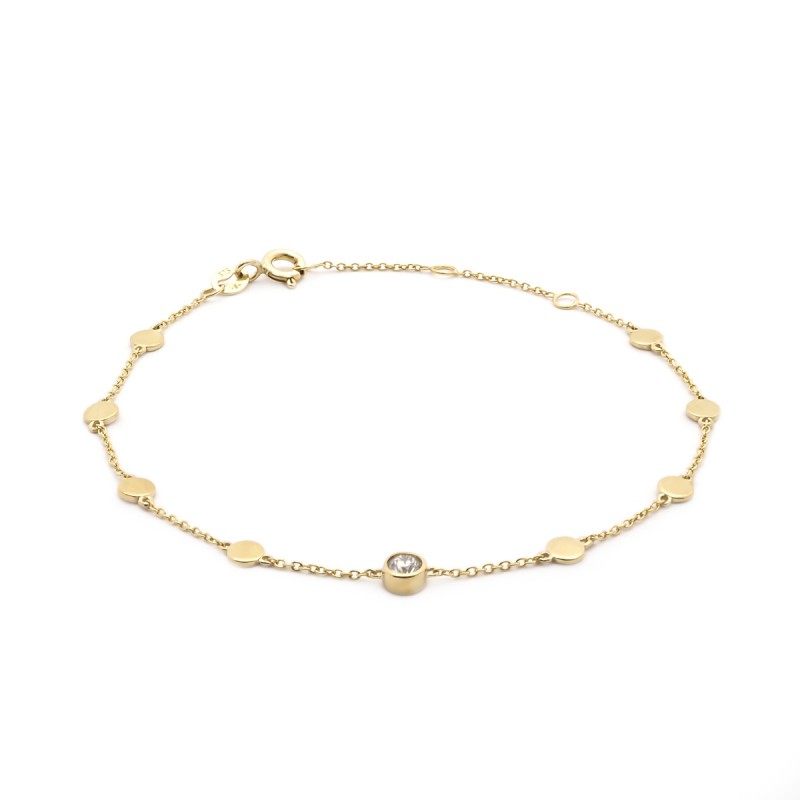 Bracelet Femme en Or Jaune 375 Diamant/FCUT 2BS_Y