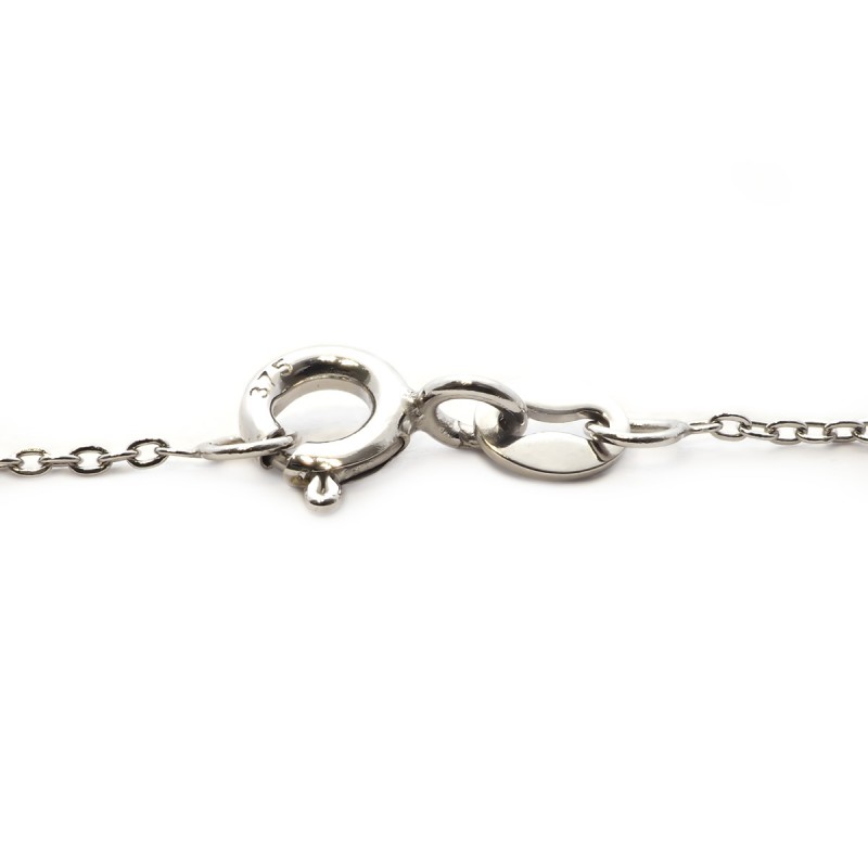 Bracelet Femme en Or Blanc Oxydes de Zirconium 0.08 CTS