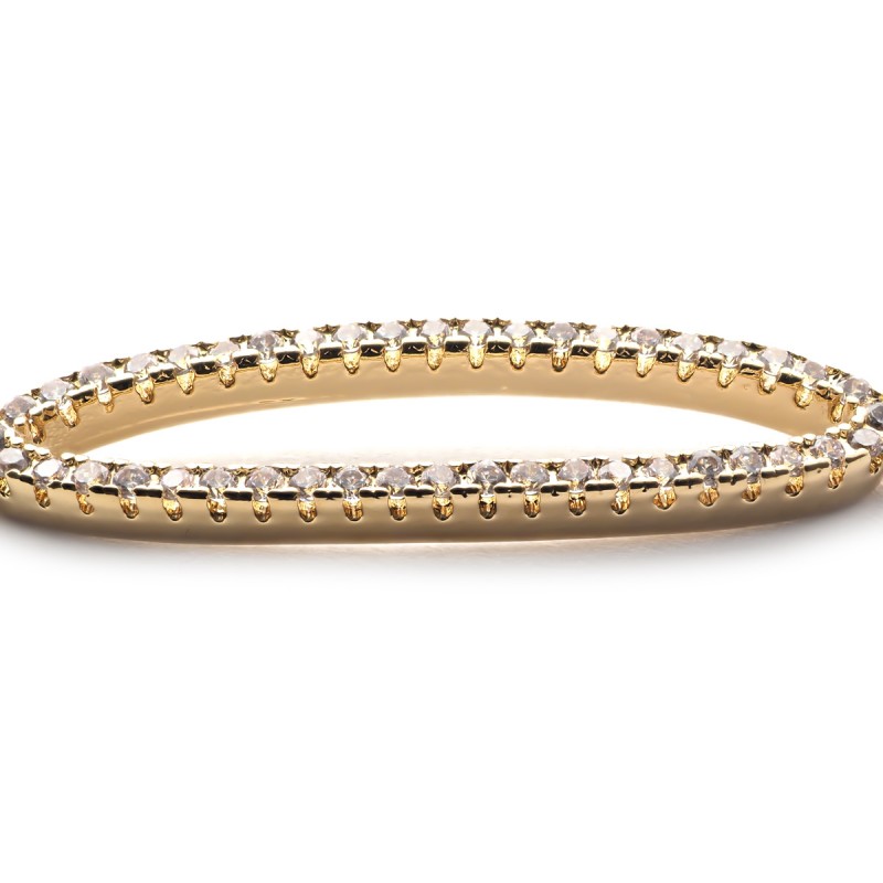 Bracelet Carador plaqué or multi anneaux