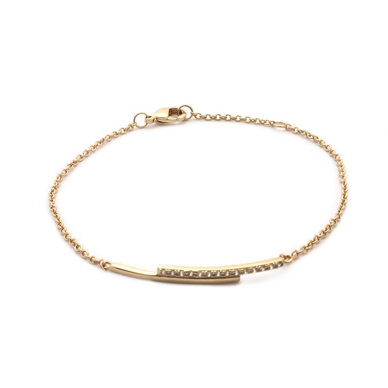 Bracelet Carador Femme Plaqué Or jaune Duo