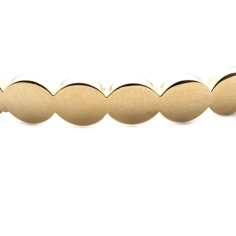 Jonc Carador pastilles en plaqué or