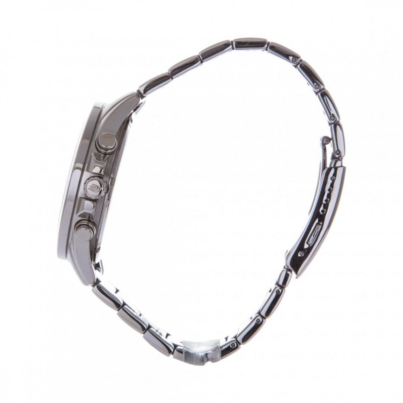 Montre Chrono homme Edifice by Casio acier gris argent cadran bleu