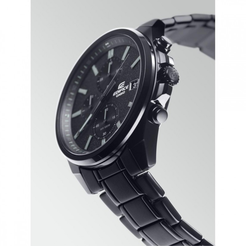 Montre Chrono homme Edifice by Casio acier noir