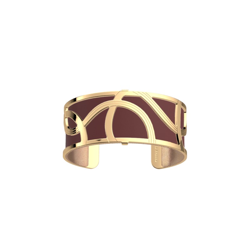 Cuir pour bracelet 25 mm Les Georgettes raisin/Rose irisé