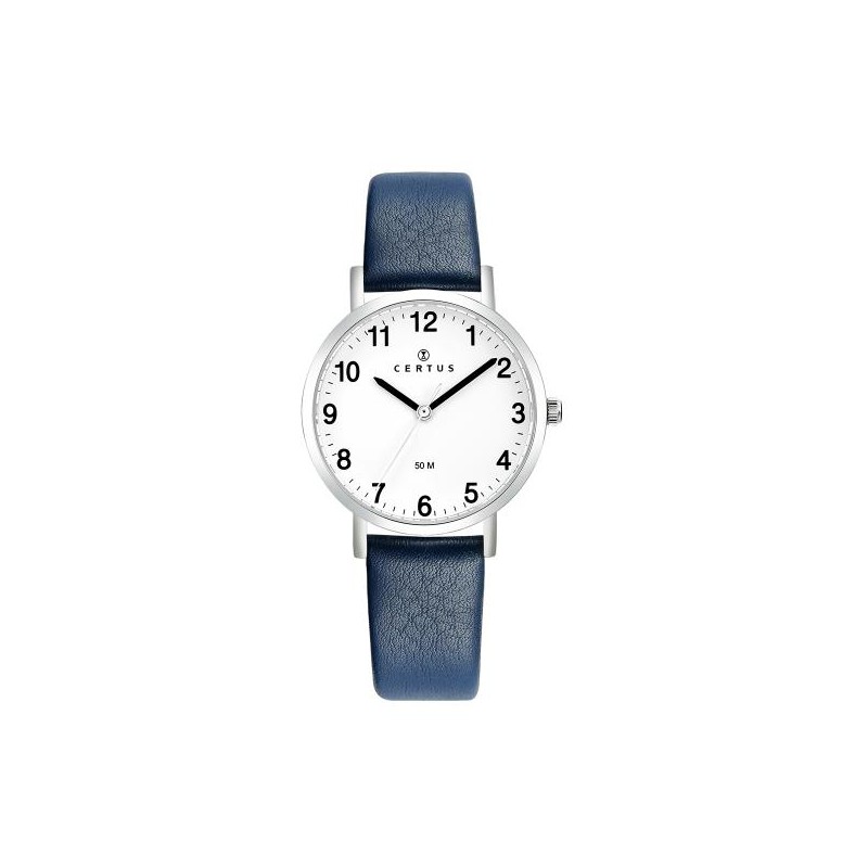 Montre Femme Certus Bracelet en Cuir Bleu