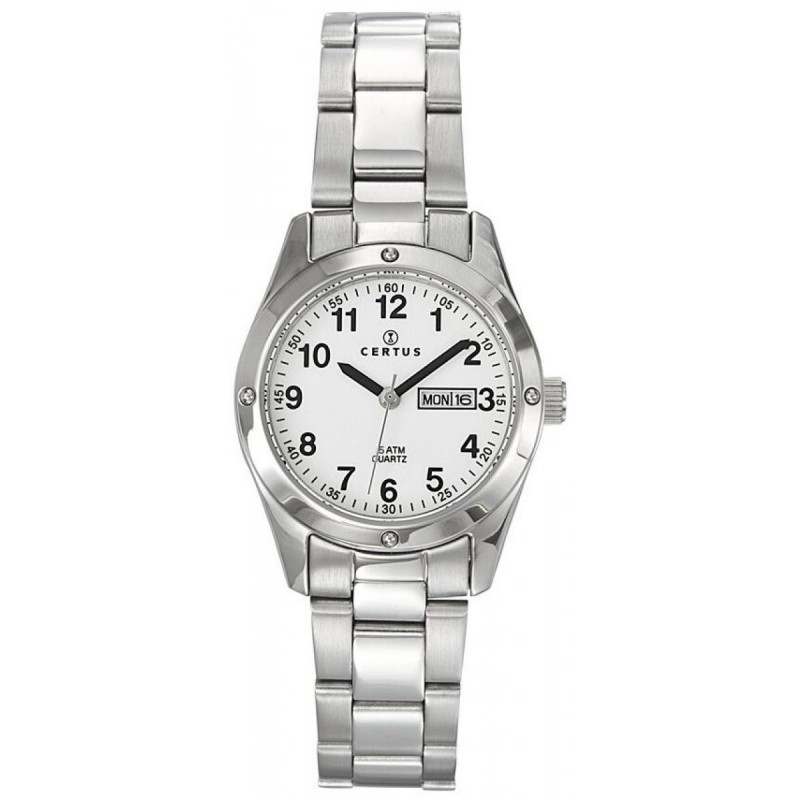 Montre Femme Certus en Acier Argenté et Cadran Blanc