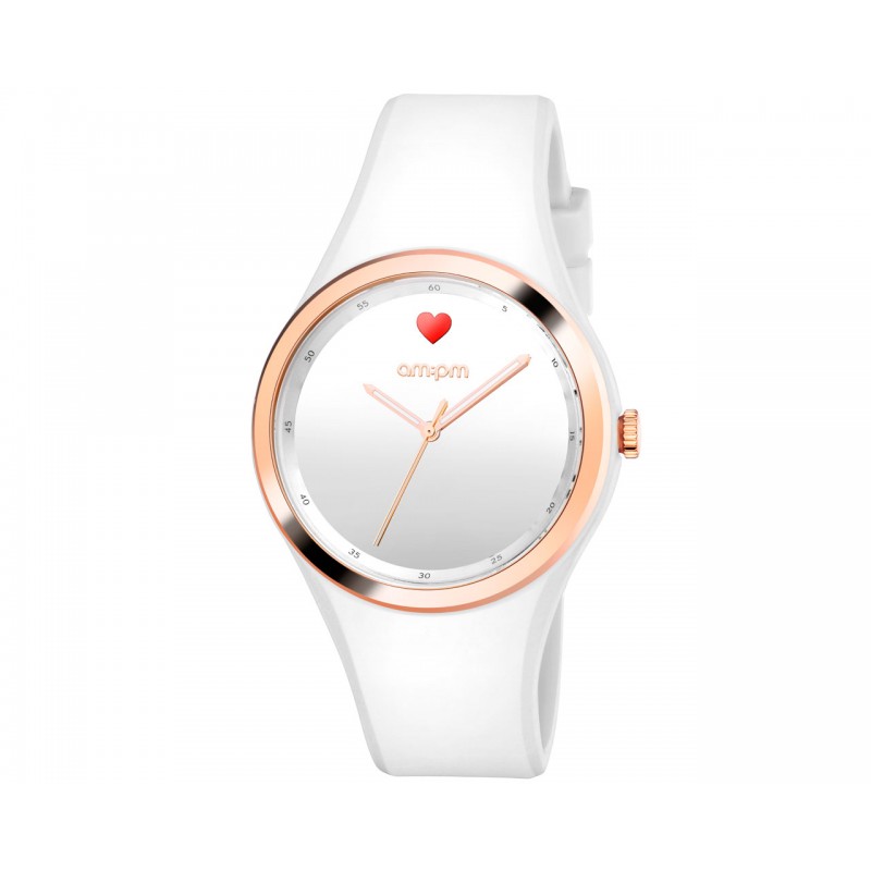Montre AM:PM Silicone BLANC