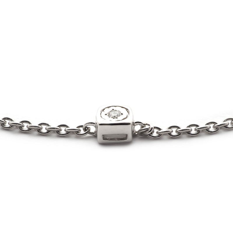Bracelet Femme Carador diamants 0,05 cts et or blanc 750/000