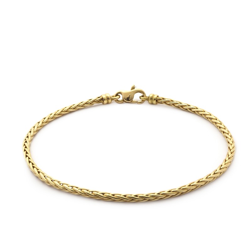 Bracelet en or jaune 750/000 maille palmierCARADOR