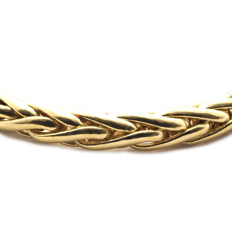 Bracelet Carador or jaune 750/000 maille palmier