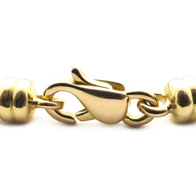 Bracelet Carador or jaune 750/000 maille palmier