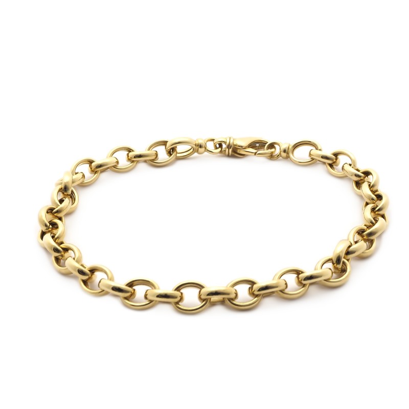 Bracelet Carador or jaune 750/000 maille JASERON