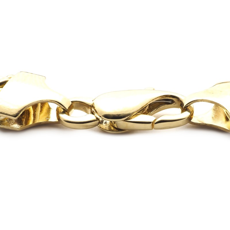 Bracelet en or jaune 750/000 maille américaine CARADOR