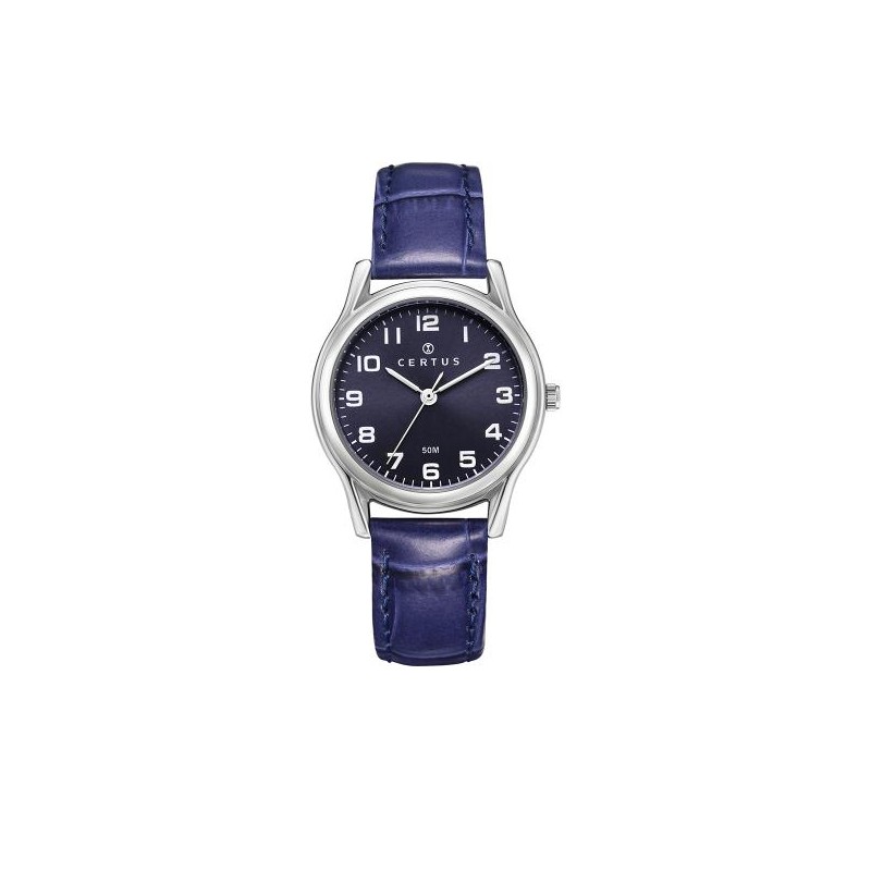 Montre Femme Certus Bracelet en Cuir Bleu
