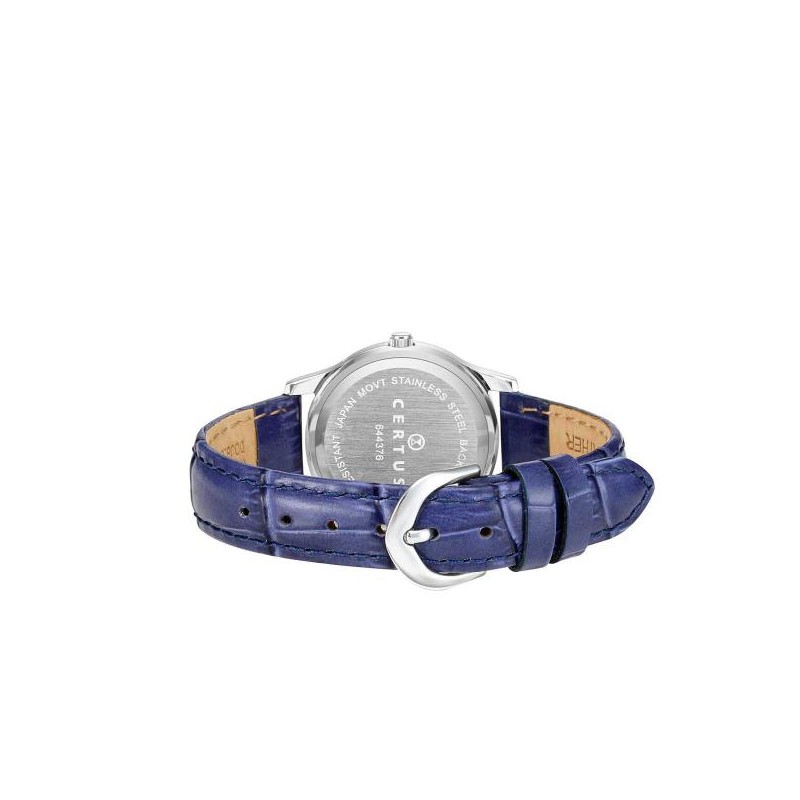 Montre Femme Certus Bracelet en Cuir Bleu