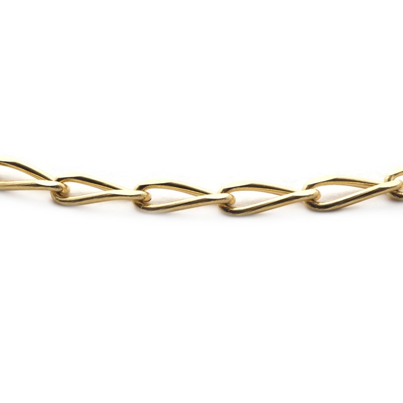 Bracelet en or jaune 750/000 CARADOR maille cheval