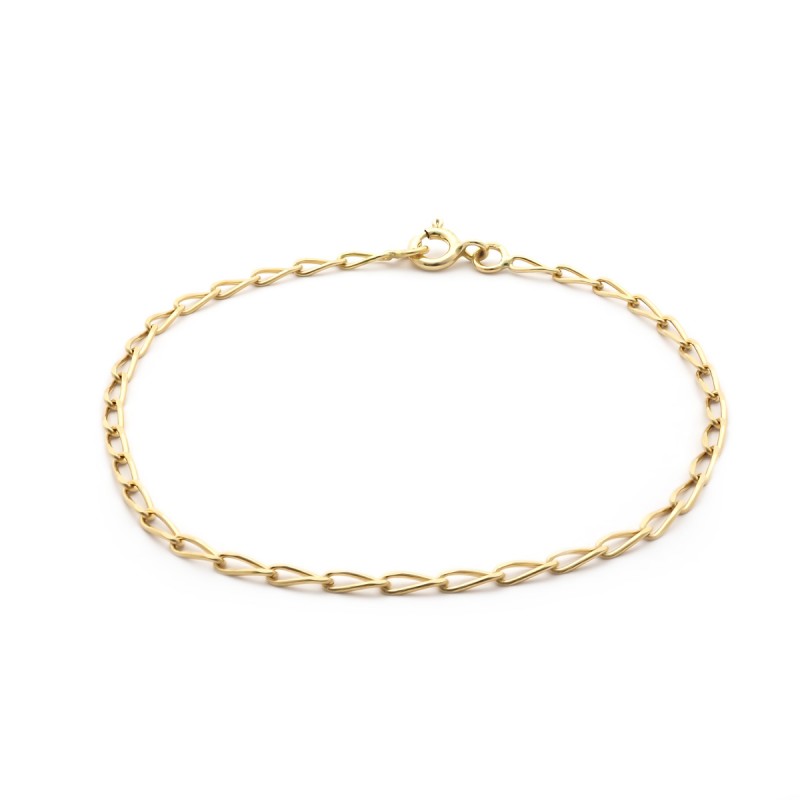 Bracelet en or jaune 750/000 CARADOR maille cheval