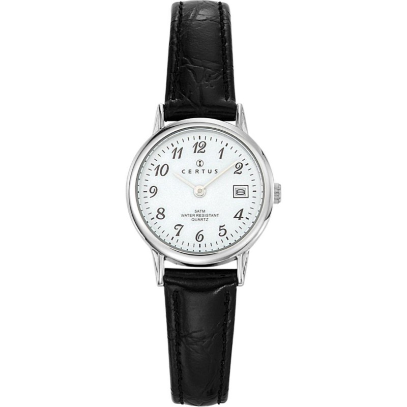 Montre Femme Certus Bracelet en Cuir Noir