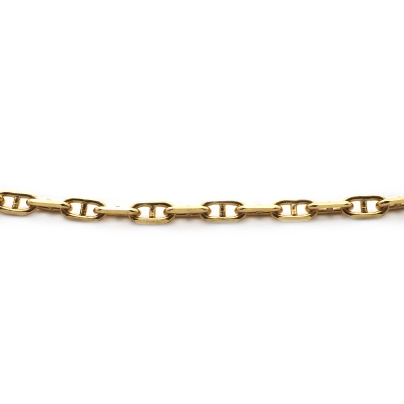 Bracelet CARADOR en or 750/000 maille forçat marine