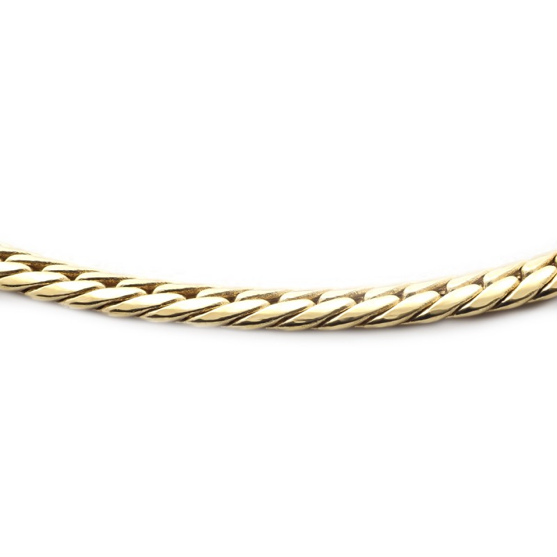 Bracelet en or jaune 750/000 maille anglaise CARADOR