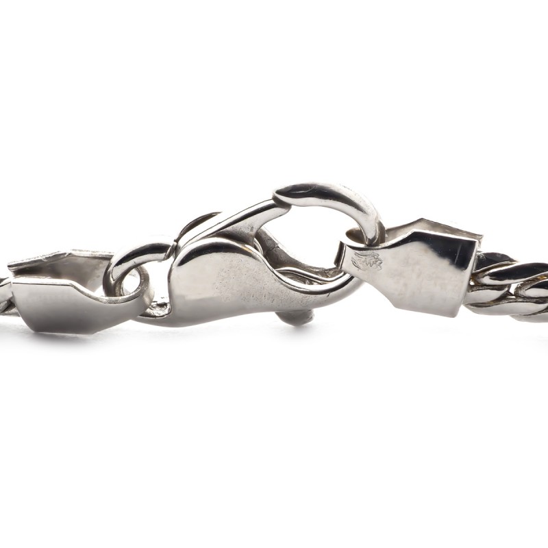 Bracelet en or blanc 750/000 maille anglaise CARADOR