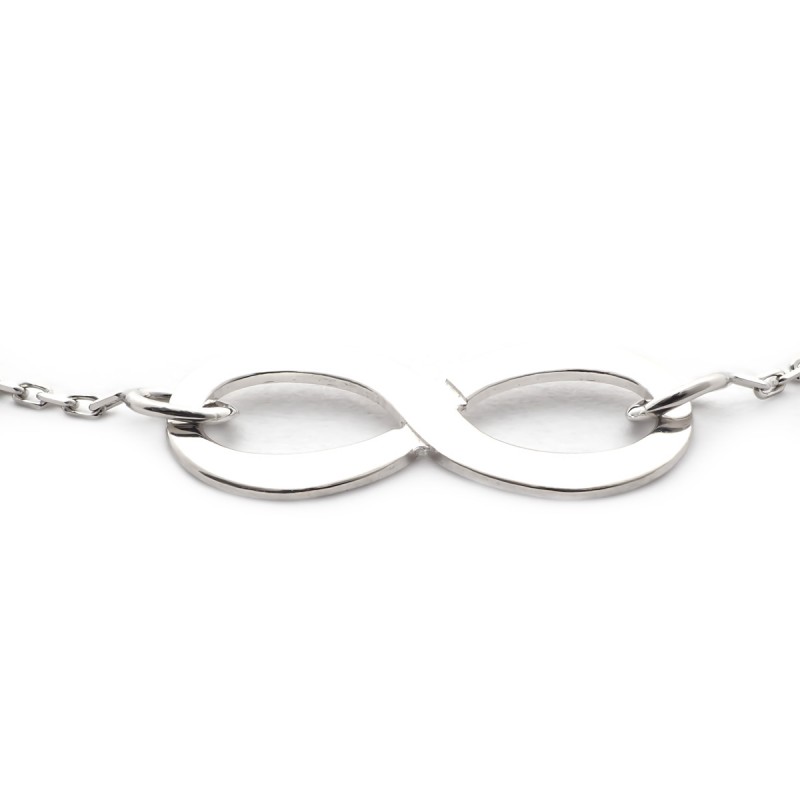 Bracelet Femme Souple Infini en Or Blanc 750