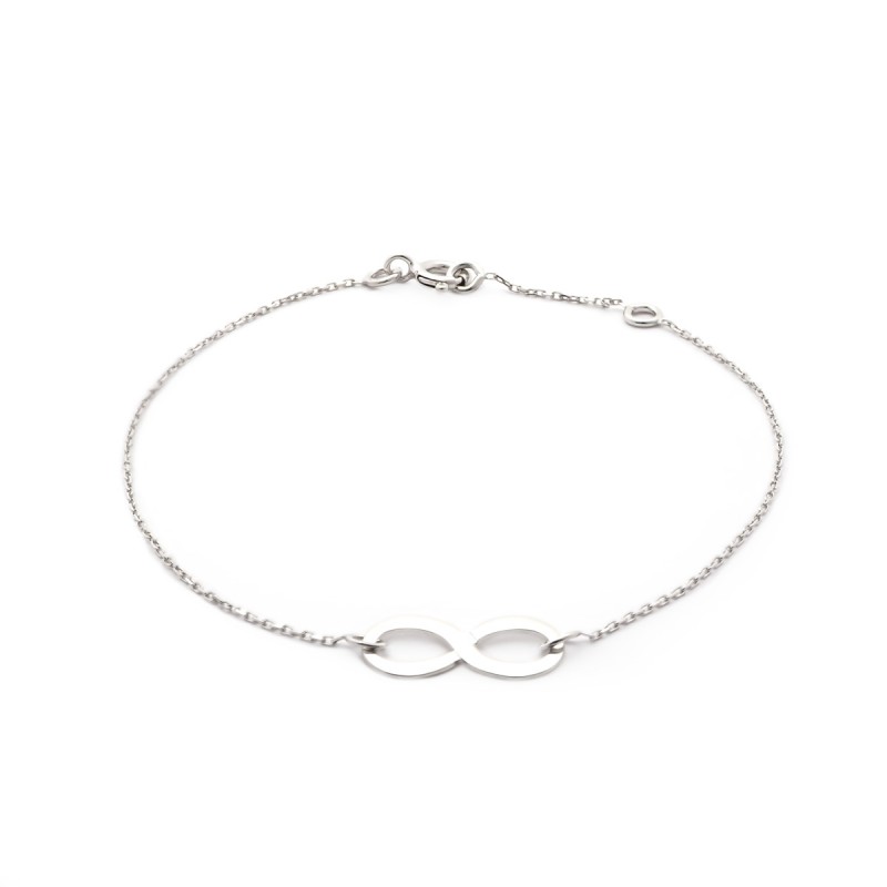 Bracelet Femme Souple Infini en Or Blanc 750