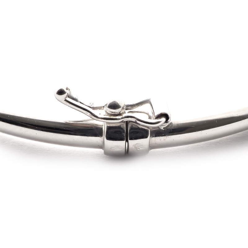 Bracelet jonc en or 750/000 blanc CARADOR